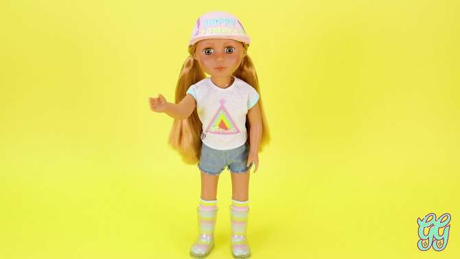 Glitter Girls Astrid Poseable 14&#34; Camping Doll, 2 of 7, play video