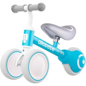 Allobebe Baby Balance Bike For Ages Up to 3 Years Adjustable Seat, Silent & Soft 3 Wheel Ride On, Light Blue - 1 of 4