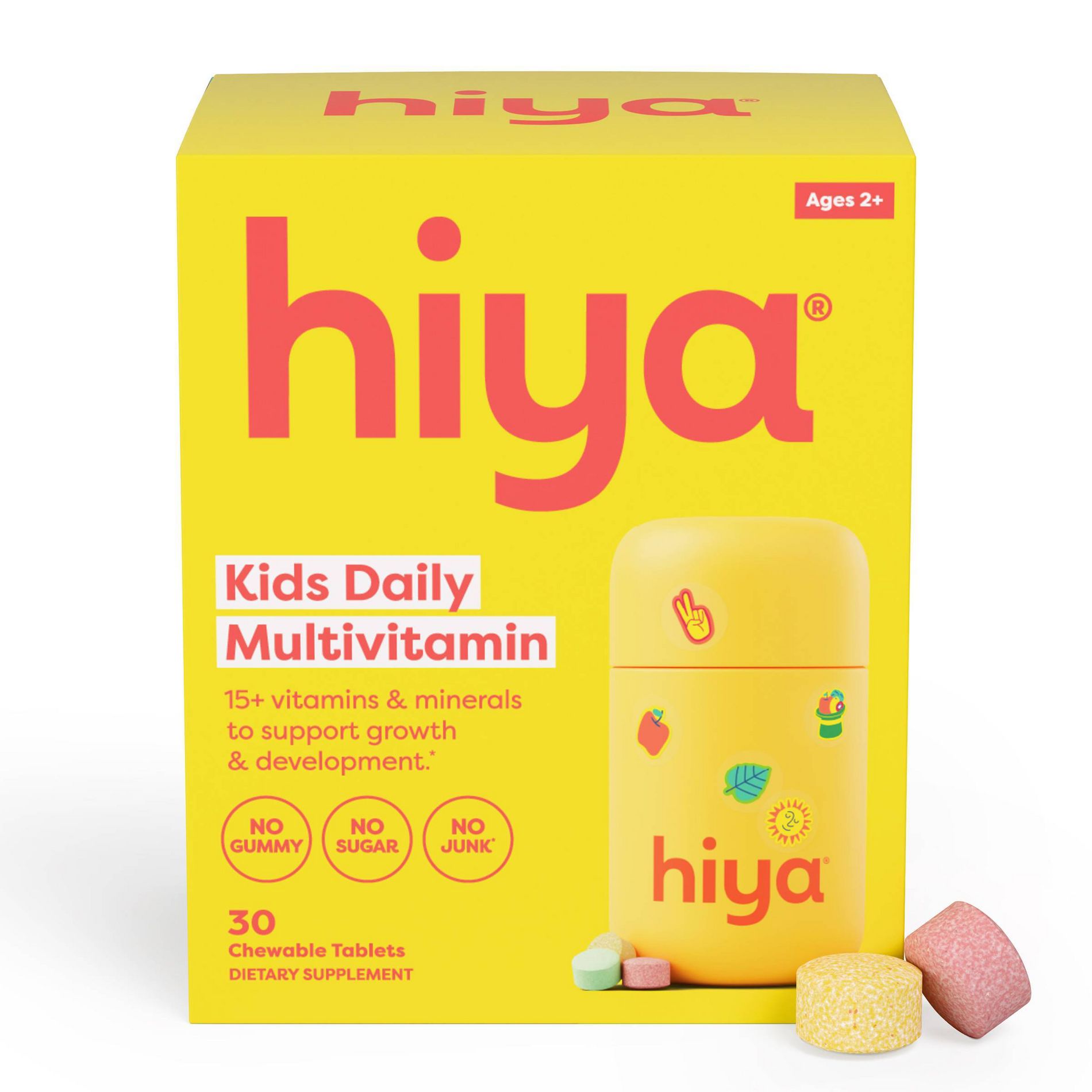 Hiya Kids' Daily Multivitamin Chewable Tablets - 30ct