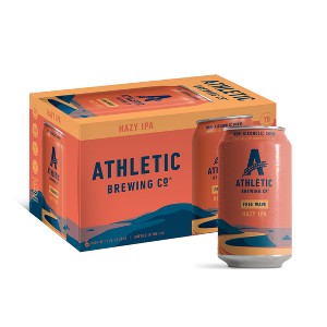 Athletic Brewing Company Free Wave Non-Alcoholic Hazy IPA - 6pk/12 fl oz Cans - 1 of 4