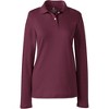 Lands' End School Uniform Women's Long Sleeve Feminine Fit Interlock Polo Shirt - 2 of 2