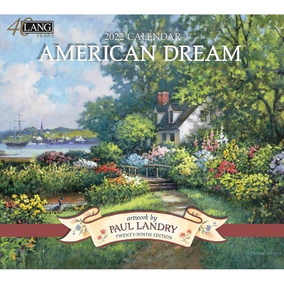 2022 Wall Calendar 12 Month 13.4"x24" American Dream - Lang