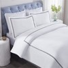 Cotton Two-Line Embroidered 3 Piece Duvet Cover Set by Blue Nile Mills - 2 of 4