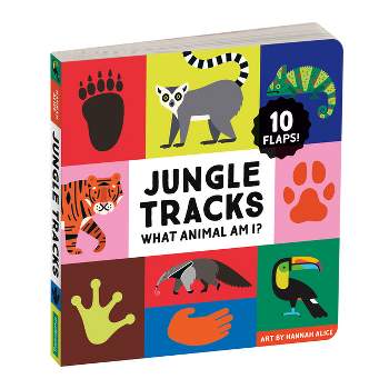 Jungle Tracks Lift-The-Flap Board Book - by  Mudpuppy
