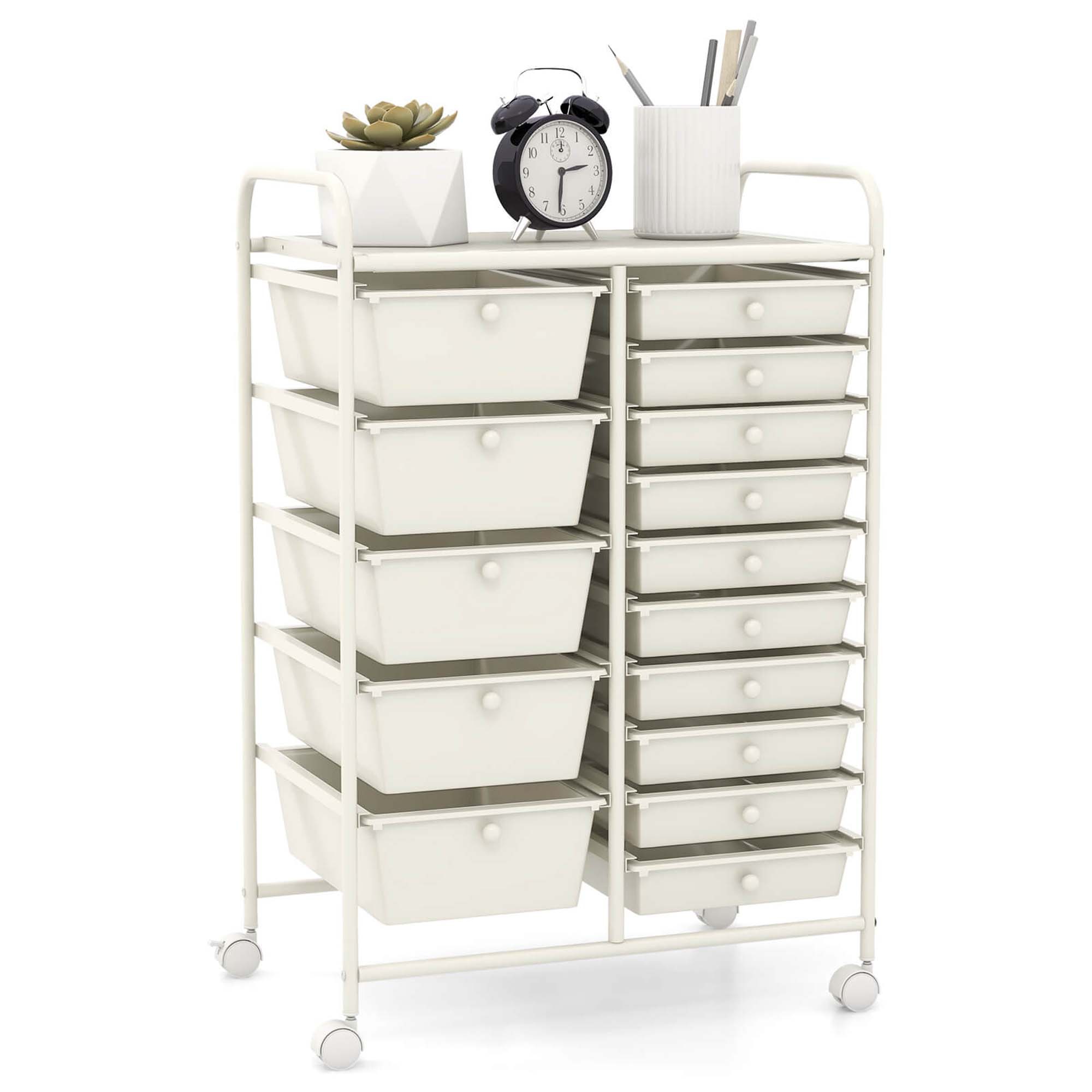 15 Drawer Art & Craft Rolling Storage Cart