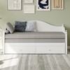Twin Size Wood Daybed with Storage Drawers for Bedroom or Guest Room - 3 of 4