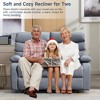 Hzlagm 54.8 in. W Faux Leather Reclining 2-Seater Loveseat - 2 of 4