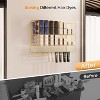 Hair Color Organizer Rack, 2-Tier Wall-Mounted Metal Salon Storage Display for Hair Dye Tubes, Silver - 4 of 4