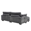 Oversized Corduroy Sleeper Chaise Lounge with USB, Cup Holder & Side Pocket - 4 of 4