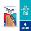 Nexcare Duo Adhesive Gauze Pads - 4ct - 3 of 4