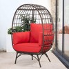UPTIOT Egg Patio Chair with Cushions - 3 of 4