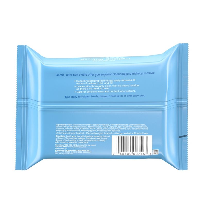 Neutrogena Makeup Remover Cleansing Facial Towelettes - 21 ct, 3 of 7