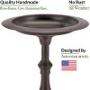 Good Directions 28" Classic Bronze Bird Bath - Black & Copper - 3 of 4