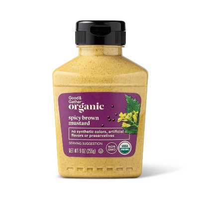 Organic Spicy Brown Mustard 9oz Good Gather Target