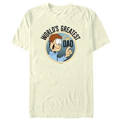 Men's Garfield World's Greatest Cat Dad Jon Arbuckle T-Shirt