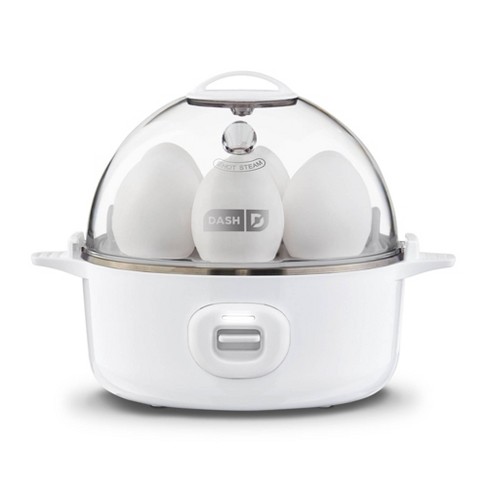DASH Deluxe Rapid Egg Cooker Electric, 12 Capacity, with Auto Shut Off  Feature, Black & black Rapid 6 Capacity Electric Cooker with Auto Shut Off
