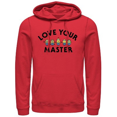 Men's Despicable Me Minion Love Master Pull Over Hoodie