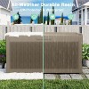Infurnic Deck Boxes, Outdoor Patio Storage Box with Handle, Waterproof Box for Storage Patio Furniture Garden Tools, Brown, 41.93"*17.13"*22.44" - 3 of 4