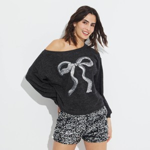 Women's Sequin Sweater - Wild Fable™ - 1 of 4