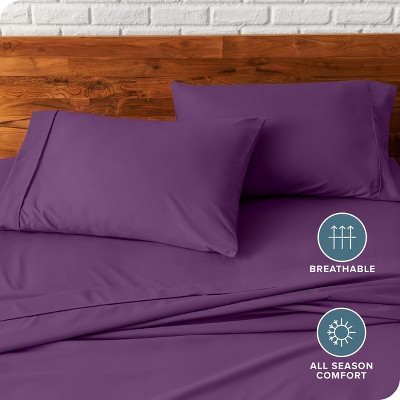 Plum Standard Size Hypoallergenic Cotton Polyester Pillowcase Set