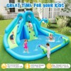 Tangkula Inflatable Water Slide Blowup Water Park with Dual Slides Climbing Wall  Large Splash Pool Dual Water Cannons (with 584W Blower) - 2 of 4