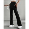 Coolmee Women's  Leggings High Waisted Sweatpants Bell Bottoms Bootcut Yoga Pants - 3 of 4
