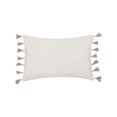 carol & frank 14" x 22" Brett Striped Cotton Decorative Throw Pillow Cover And Insert Set