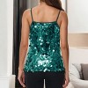 Anna-Kaci Women's Sequin Spaghetti Strap Tank Top with Iridescent Disc Accents - 2 of 4