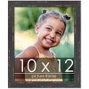 PosterPalooza | Photo Size Shabby Chic Black Picture Frame - UV Acrylic, Foam Board Backing, Hanging Hardware - 2 of 4