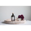 Storied Home Decorative Round Wood Tray with Hobnail Edge, Natural - 2 of 4