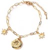 Hollywood Sensation Gold Icon Charm Bracelet for Women 6.5 Inches - 4 of 4
