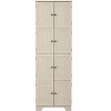 Racxily 72.4" Tall Storage Cabinet, 8 Doors with 4 Shelves for Living Room & Office, Freestanding Bookshelf . - 2 of 4