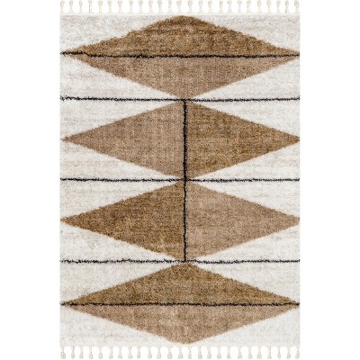 Nuloom Kali Shaggy Diamond Tassel Area Rug