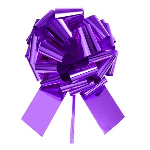 Unique Bargains Wedding Christmas Bright Metallic Gift Wrapping Large Pull Bows Ribbon 1 Pc - 1 of 4