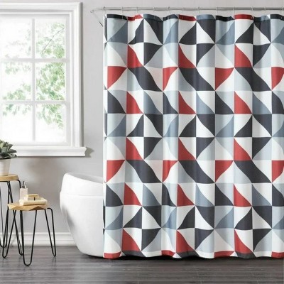 LunaLulinlk 14pc Fabric Shower Curtain Set, with Hooks and Liner