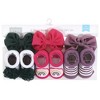 Hudson Baby Infant Girl Headband and Socks Giftset, Green Purple, One Size - 2 of 4