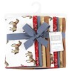 Hudson Baby Infant Boy Cotton Flannel Burp Cloths, Cowboy 10-Pack, One Size - 2 of 4