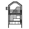 NicBex Twin Size Loft Bed with Roof Design & Storage,Space-Saving Metal Bunk Bed with Safety Rails,Multi-Functional Loft Bed for Kids,Teens - 4 of 4