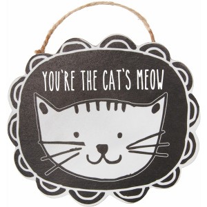 Pavilion Gift Company - Cat's Meow - 4" Ornament with Magnet - Tree Ornaments - 1 of 3