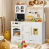 Kinder King Wooden Kids Play Kitchen, Toy Kitchen Playset for Toddler, Realistic Kitchen Sets w/Lights & Sounds, Gift for Boys Girls Age 3+ - 2 of 4