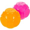 goDog Silent Squeak Ball Dog Toys, 2 CNT, Orange & Pink, One Size - 2 of 4