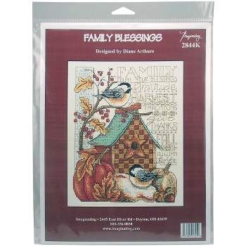 Imaginating Counted Cross Stitch Kit 8"X10"-Family Blessing (14 Count)