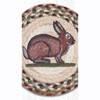 Earth Rugs Vintage Rabbit Printed Round Trivet 10"x10" – Rustic Farmhouse Hot Pad - 3 of 3