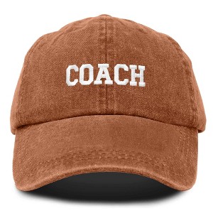 Dalix Coach Embroidered Sports League Baseball Cap Adjustable Dad Hat Mens - 1 of 4