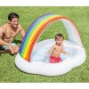 Intex 57141EP Round Inflatable Rainbow Cloud Outdoor Baby Pool for Ages 1-3 Years Old - image 3 of 4