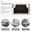 Modern Sleeper Sofa Bed with Memory Foam and Storage Pocket for Living Room or Guest Space -3irtyhousy - 3 of 4