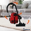 Impecca Bagged Canister Vacuum Cleaner - Red, with 6 Tools and 9-Paper Bags Included - 4 of 4