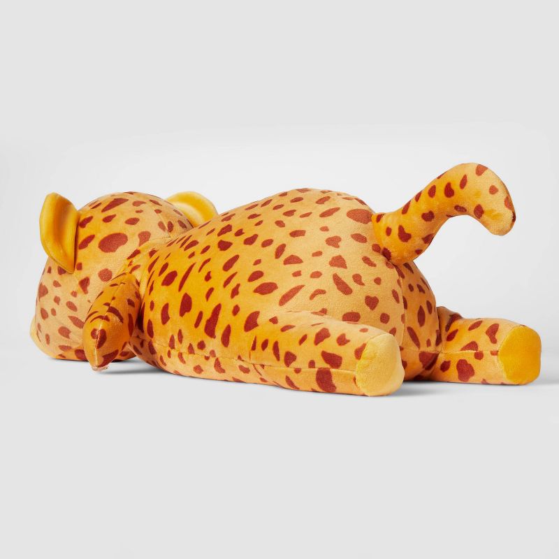 Cheetah Weighted Plush Kids&#39; Throw Pillow Yellow - Pillowfort&#8482;, 3 of 7