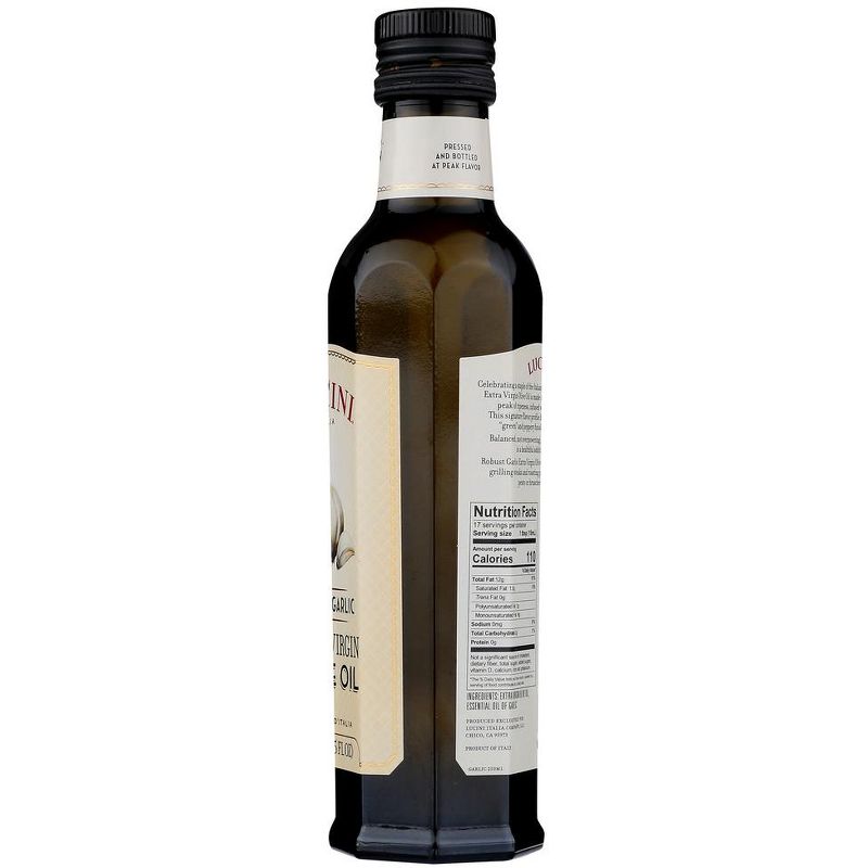 California Olive Ranch Lucini Robust Garlic Extra Virgin Olive Oil - Case of 6/8.5 oz, 4 of 8