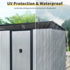 CAVINAS Multi-Functional Outdoor Storage Shed with Lockable Sliding Doors and Transparent plate - 3 of 4